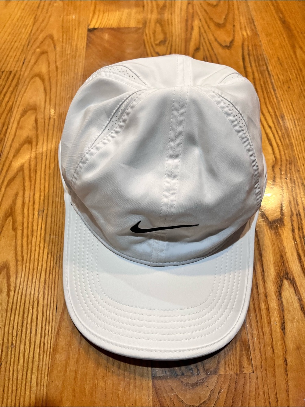 Nike Golf Fitted Cap Adult Baseball Size L/Xl White Mesh